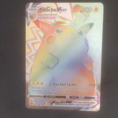 Pikachu VMAX Secret Rare Full Art Holo Vivid Voltage 188/185 Pokémon Card