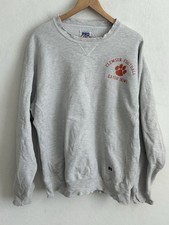 VTG Clemson Tigers University Sweater Men  s Large Gray Gator Bowl 1980  s READ 