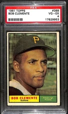 1961 Topps #388 Roberto Clemente HOF  PSA 4 VGEX C101952