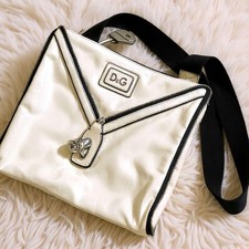 Dolce&Gabbana Good Condition Dorugaba D G Zip Design Shoulder Bag Sacoche Limite