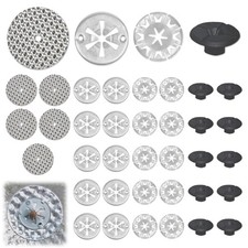 Exhaust Heat Shield Repair Kit, 35 Pcs Manganese Steel Car Exhaust Shield Repair