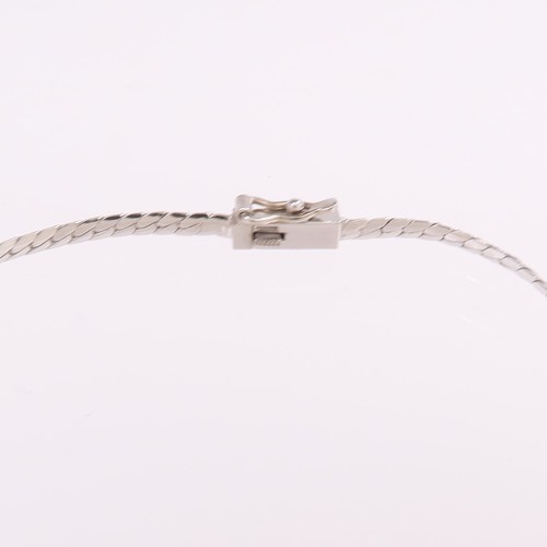 JEWELRY Diamond Necklace 18K White Gold - Picture 4 of 7