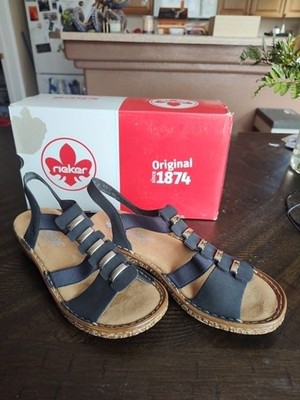 Rieker Regina Navy Size 38 NEW in Box