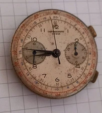 Landeron 48 Chronograph Movement For Spare Parts Or Barbell Repair