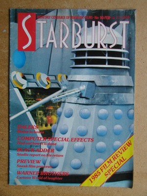 Starburst Magazine. No. 90. February 1986. Dr Who/Daleks, Black Adder etc