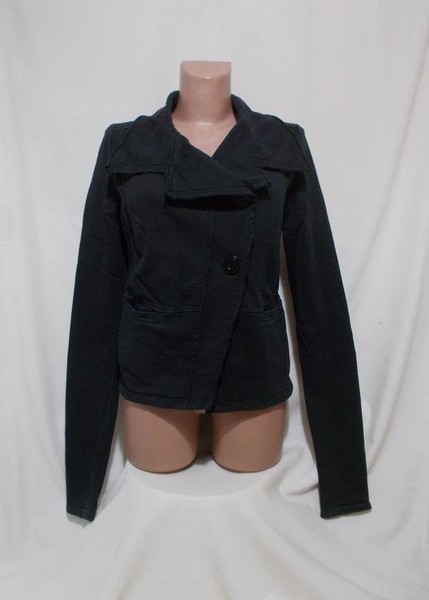 Women Patrizia Pepe Jacket Black Cotton 36 / S /