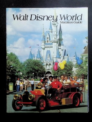 Walt Disney World 1979 Vacation Guide Program Booklet Cinderella Castle