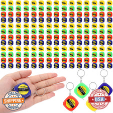 Hoteam 240 Mini Tape Measure Keychains 1M/3FT Retractable Ruler Bulk Lot 4 Color