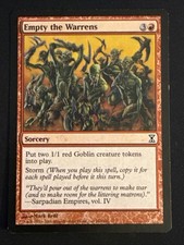 1x Empty the Warrens (152) Time Spiral LP MTG Magic the Gathering x1 MKE