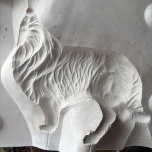 Albertas Vintage #141 Collie Dog Ceramic Slip Casting Mold
