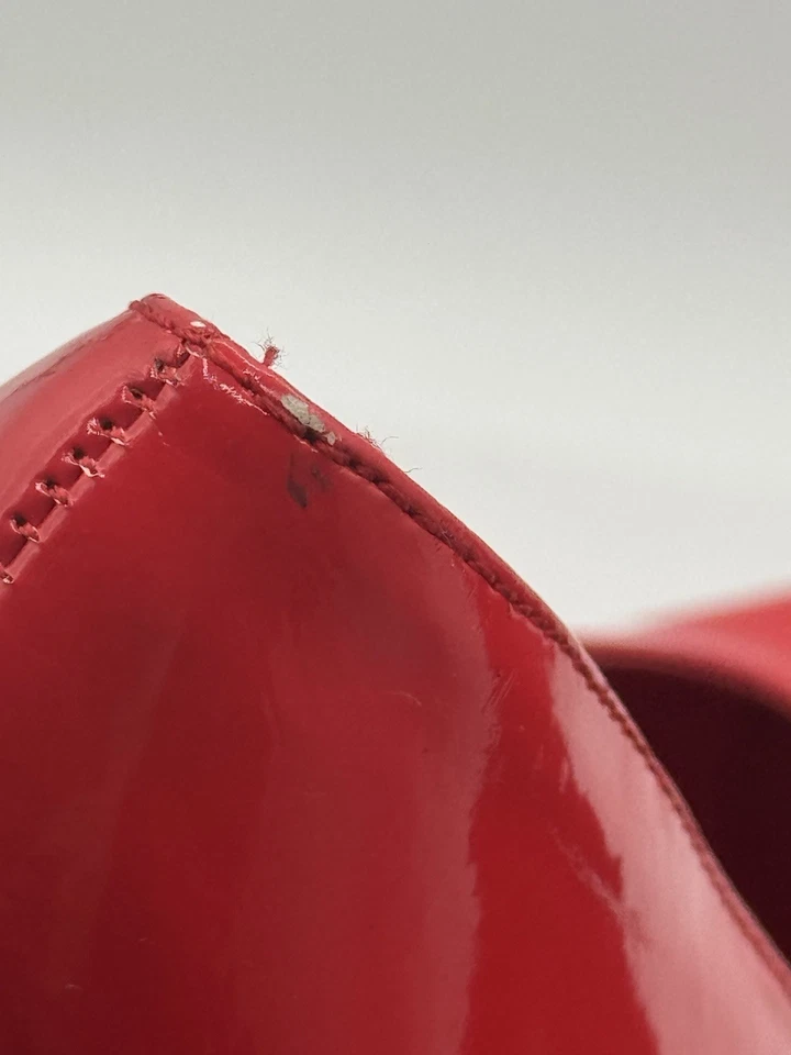 Zapatos Ellie 6.5" Tacón de Aguja Bomba E-652-Prince Rojo Talla 7 *LEER Foto 3 de 4