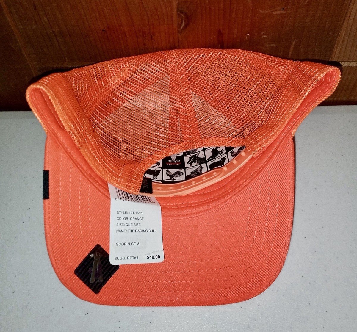メジャー GOORIN BROS. The Farm The Raging Bull Trucker Hat Cap Orange 101