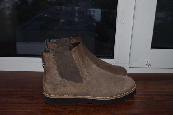 Women Hogan Boots Brown Suede 39