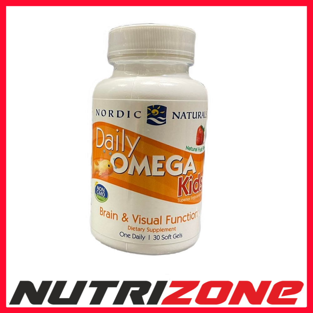 Nordic Naturals Daily Omega Kids, Natural Fruit Flavor - 30 softgels