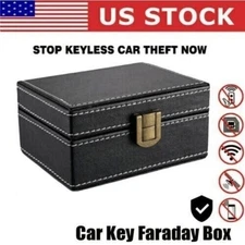 Car Key Signal Blocker Box Keyless Faraday Box Anti-Theft Safety Blocking Pouch’