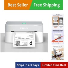 Bluetooth Thermal Label Printer , Wireless 4x6 Shipping Label Printer for Sma...