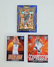 PANINI SELECT, OPTIC 2024-2025 ANTHONY EDWARDS NBA BASKETBALL CARDS ( 3 CARDS )