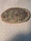 original civil war union belt buckle dug artifact found in pa