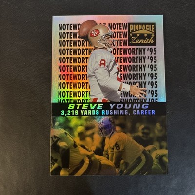 1995 Pinnacle Zenith Noteworthy #10 Steve Young