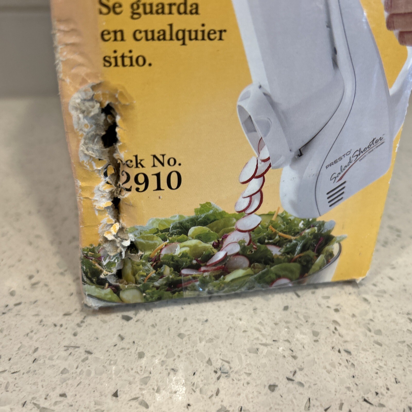 Presto 02910 SaladShooter Electric Food Slicer Shredder NEW Open Box