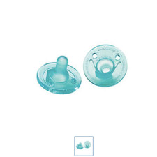 Soothie Pacifier Philips Notched Newborn NICU Green 3 Months Hospital Binky