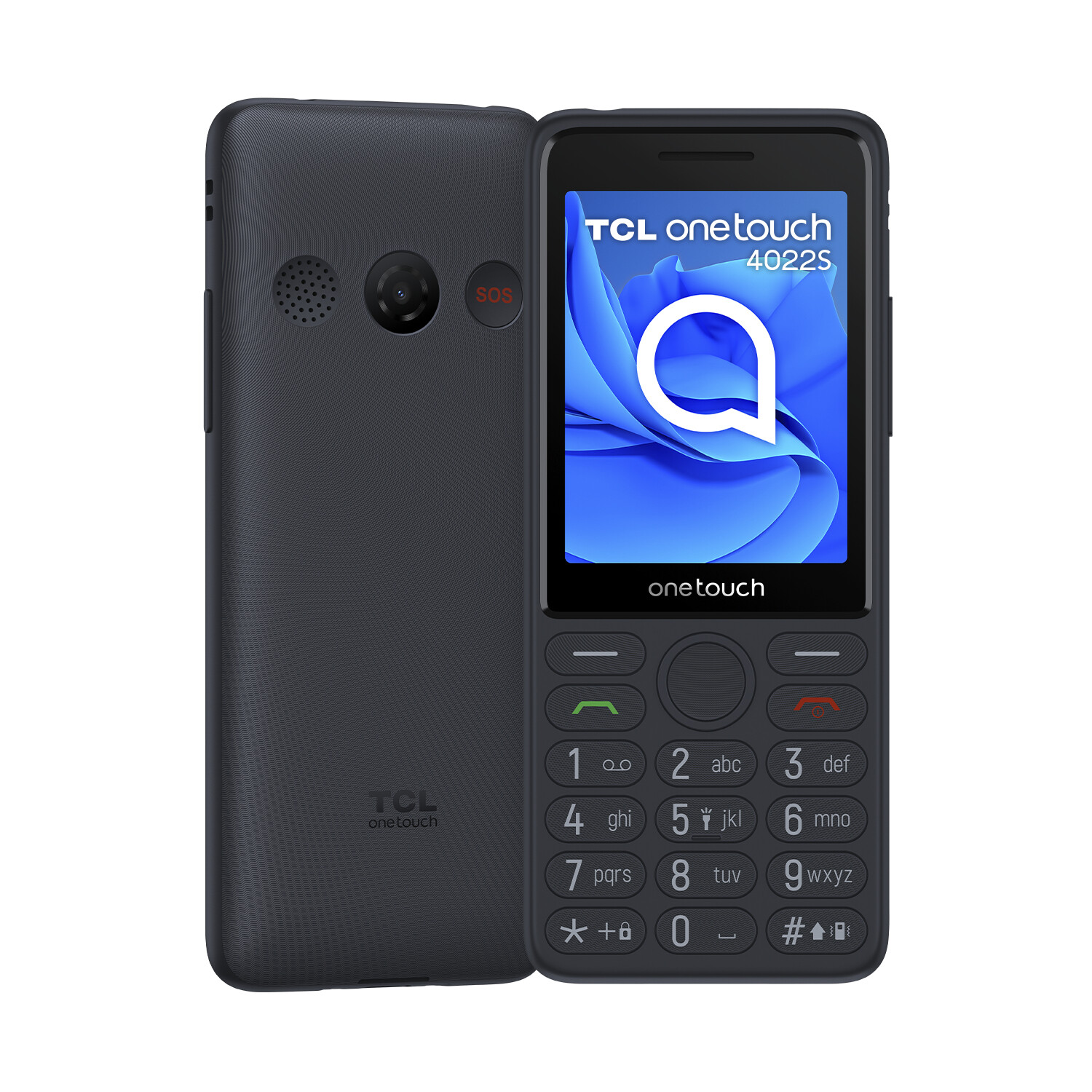 Onetouch 4022s 7,11 cm 2.8" 75 g Grigio Telefono per anziani TCL T302D-3ALCA112