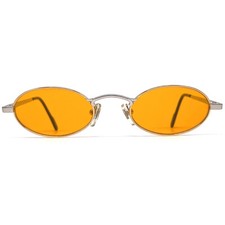 Nos Vintage Tiffany TJ36 Sunglasses - Italy 80'S - Platinum / Orange - Original