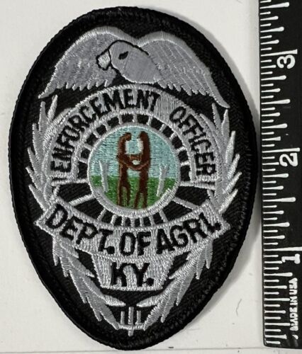 Small-Size Kentucky Dept. Of Agriculture Enforcement Ofc. Patch (ball-cap size)