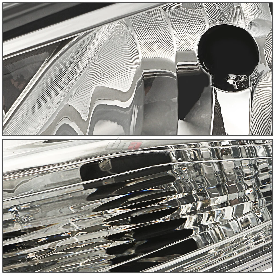 ПАРА ХРОМИРОВАННЫЙ КОРПУС ЯНТАРНАЯ БОКОВАЯ ФАРА + КСЕНОНОВАЯ СВЕТОДИОДНАЯ ЛАМПА 6000K ПОДХОДИТ ДЛЯ 12-14 FORD FOCUS - Изображение 3 из 4