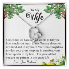To My Wife Necklace, Gift For Wife, Wife Birthday Gift, Valentine Gifts For Her