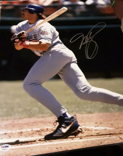 Mike Piazza Autographed 16x20 Photo  PSA DNA  - Picture 1 of 11