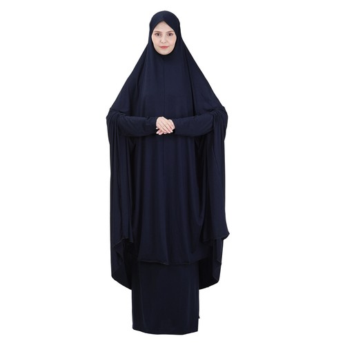 Ramadan Muslim Caftan Women Abaya Overhead Khimar Hijab Long Skirt Burqa Niqab - Picture 14 of 75