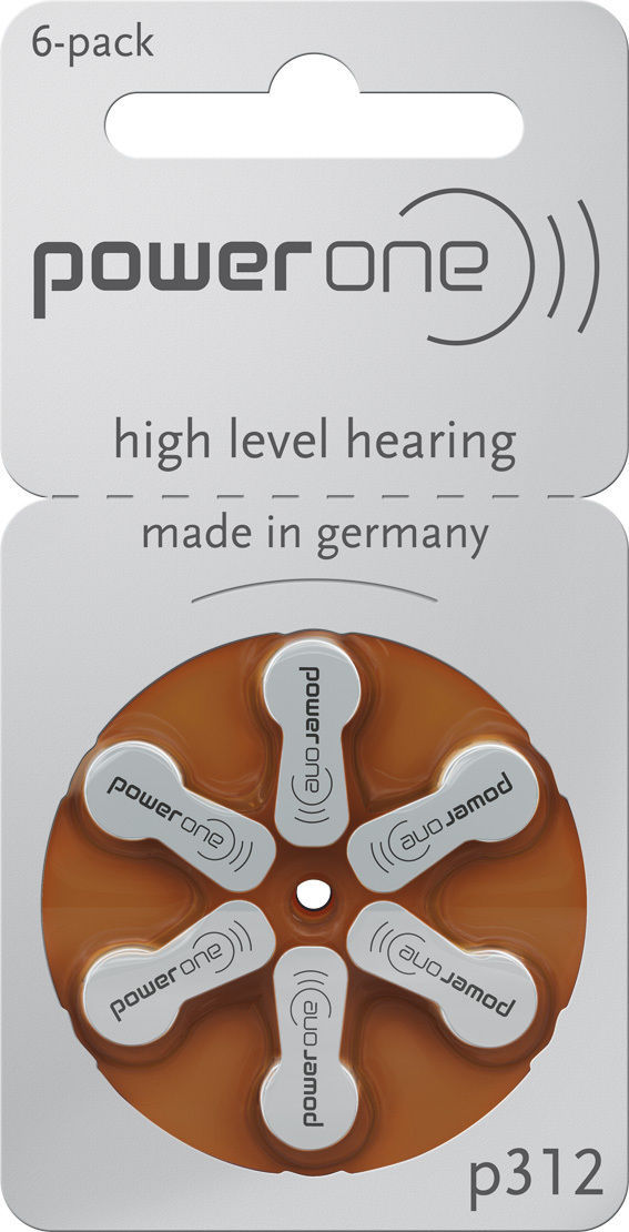 30 Batterie Per Apparecchi Acustici POWER ONE Modello Misura 312 Marrone PR41 - Foto 9