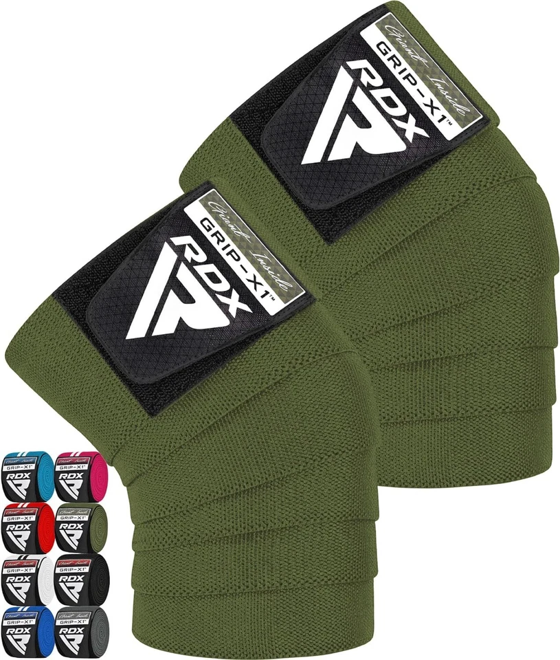 Knee Pads MMA by RDX, Lifting Straps, Knee Sleeves Weightlifting, Gym Knee Wraps - Image 3 of 4