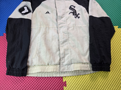 Apex One Vintage 90s MLB Chicago White Sox Lined Windbreaker Jacket Mens Large L - Picture 4 of 11