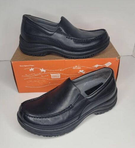 Dansko Wayne Full Grain Black Loafers, Men's Size 8, Leather, #8703 Slip On - 第 1/18 張圖片