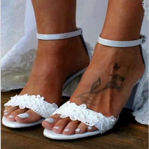 Satin sandals wedding cheap