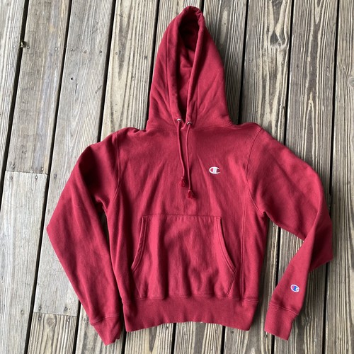 Red Champion Reverse Weave Hoodie Sz XS 