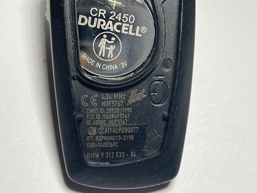 OEM RED TRIM 2011-2017 BMW SMART KEY KEYLESS REMOTE YGOHUF5767 9 312 533 -04 - Picture 4 of 4