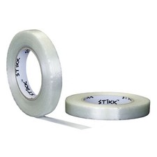 2 pack 3/4" .75 inch x 60 yard 18mm x 55m 5 Mils Thick STIKK Filament Tape