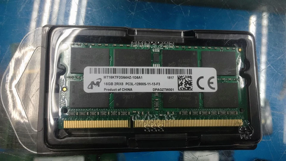 Micron 16GB 2RX8 PC3L-12800S DDR3-1600Mhz 1.35V Laptop SODIMM RAM Memory Intel , - Image 4 of 4