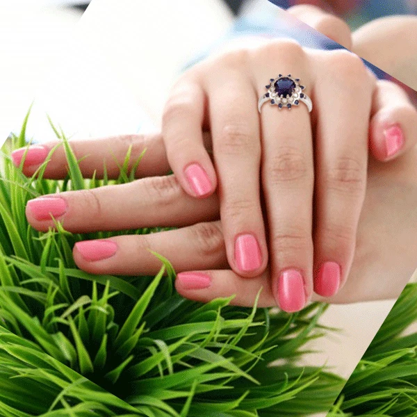 Regale Anello Brillante con Zaffiri in Argento 925 Rodiato Oro Bianco - Immagine 4 di 4