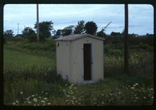 Railroad Slide - Detroit Toledo & Ironton Relay House 1985 Riga MI Conrail Cross