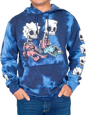 Adult Unisex The Simpsons Bart & Lisa Skeleton Hex and the City Tie-Dye ...
