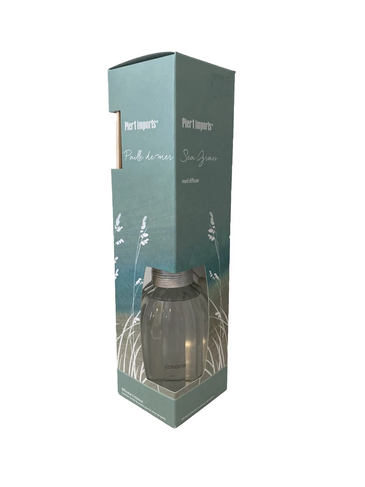 PIER 1 ONE IMPORTS Reed Diffuser SEA GRASS 10oz Original Box DISCONTINUED - Image 2 of 3