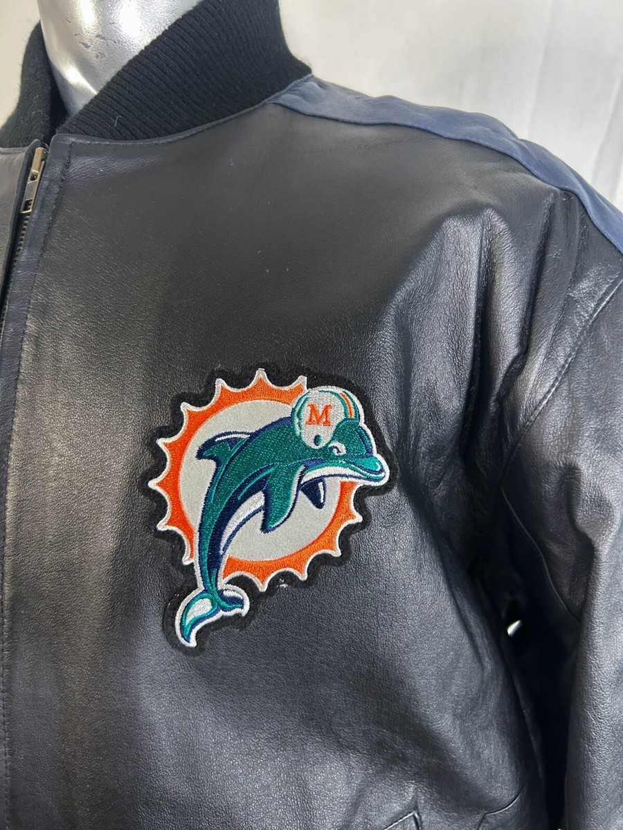 Dolphins レザー ジャケット NFL Leather Miami Dolphins Jacket