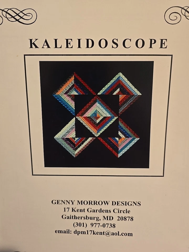 KALEIDOSCOPE Cross Stitch Needlepoint Genny Morrow Designs Pattern Booklet - Image 2 of 4