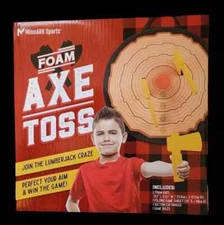 MinnARK Sports Tomahawk Lumberjack Foam Axe Toss Throwing Set Game For Kids