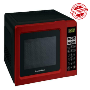 Digital Small Kitchen Countertop Microwave Oven 0 7 Cu Ft 700w Black Red Ebay