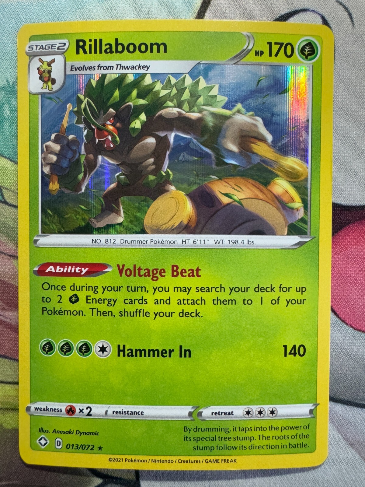 Rillaboom Holo English Pokemon TCG BKBF816
